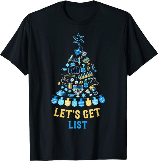 Let's Get Lit Hanukkah Christmas Merry Chrismukkah 2021 T-Shirt