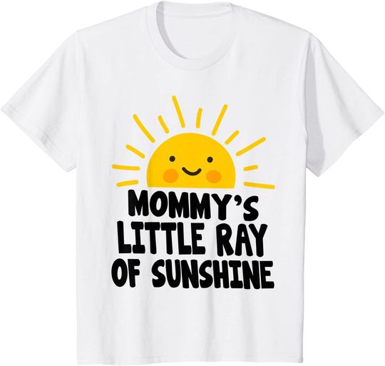 Kids Mommy's Little Ray Of Sunshine Mama Mom Gift T-Shirt