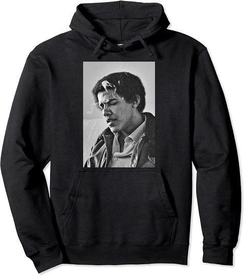 Barack Obama Retro Vintage Young Obama Smoking in College Pullover Hoodie