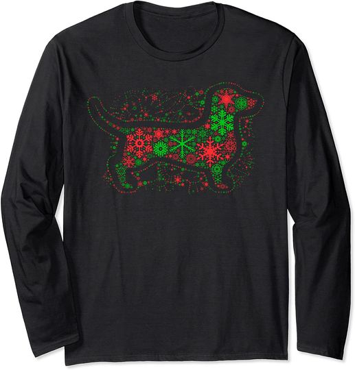 Dachshund Christmas Tree Long Sleeve