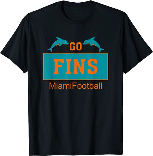 FINS Miami Florida American Football Dolphin Elements T-Shirt