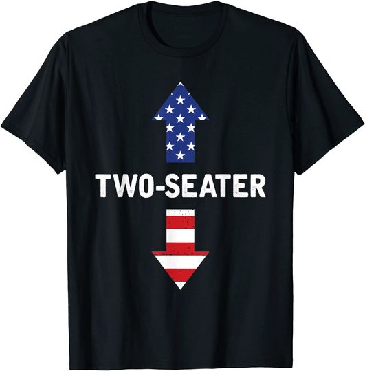 Two Seater Arrow 4th Of July American Flag Two-Seater Shirt