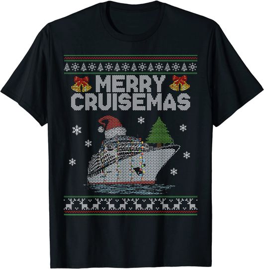 Merry Cruisemas 2021 Christmas Santa Reindeer Cruise T-Shirt