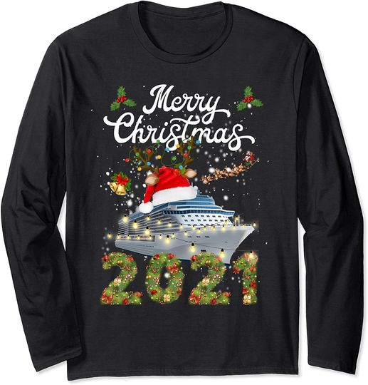 Merry Cruisemas 2021 Christmas Santa Reindeer Cruise Long Sleeve