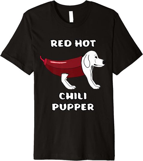 RHCP Red Hot Chili Pupper Peppers Parody Puppy Doggy Puppies Premium T-Shirt