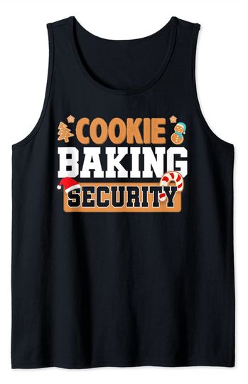 Cookie Baking Crew Funny Christmas Baking Cookie Security Tank Top