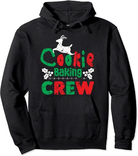 Cookie Baking Crew Funny Christmas Xmas Vintage Pullover Hoodie