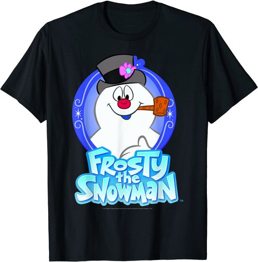 Frosty The Snowman Portrait Logo T-Shirt