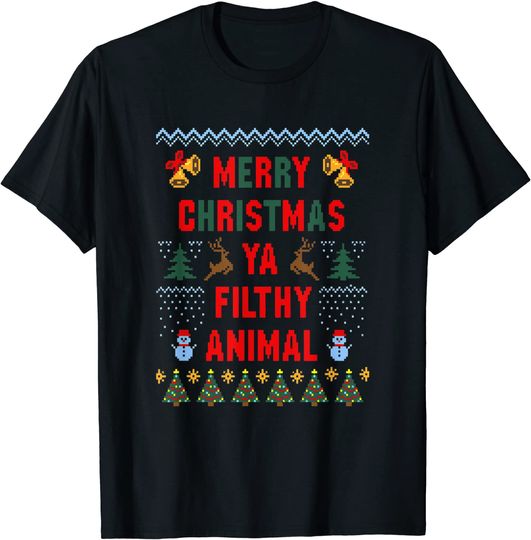 Merry Christmas Animal Filthy Ya T-Shirt
