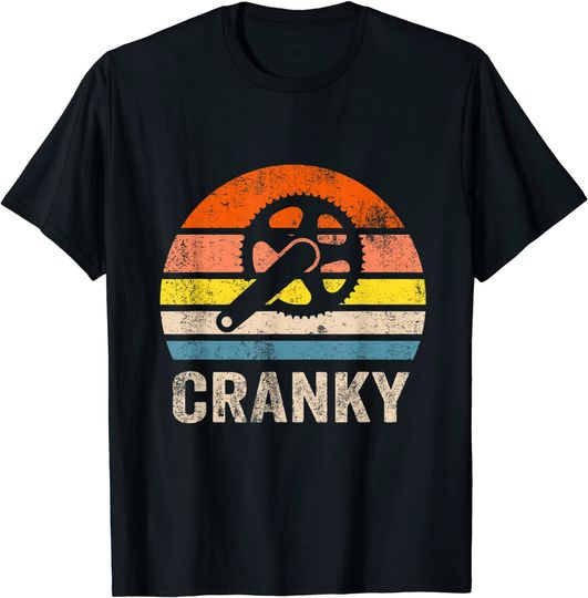 Cranky Vintage Sun Bicycle Lovers Cycling Cranky T-Shirt
