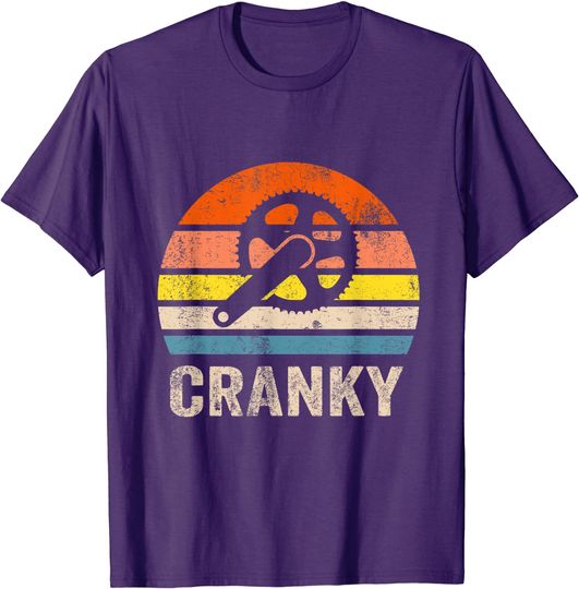Discover Cranky Vintage Sun Bicycle Lovers Cycling Cranky T-Shirt
