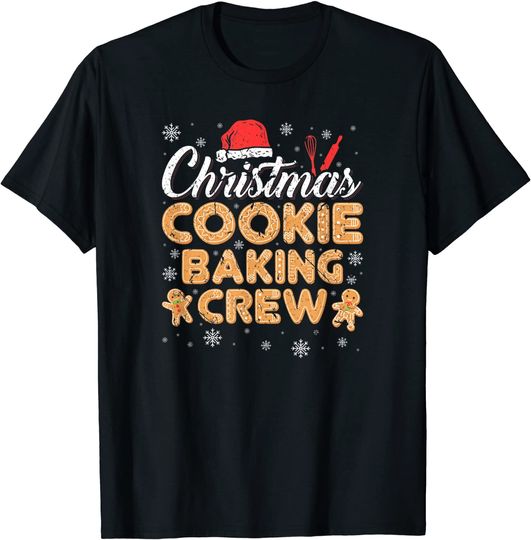 Gingerbread Christmas Cookie Baking Crew T-Shirt