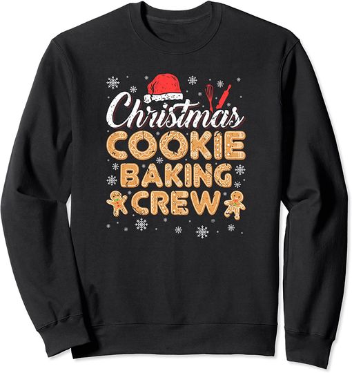 Gingerbread Christmas Cookie Baking Crew Sweatshirt