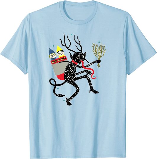 Vintage Krampus Christmas Devil T-Shirt