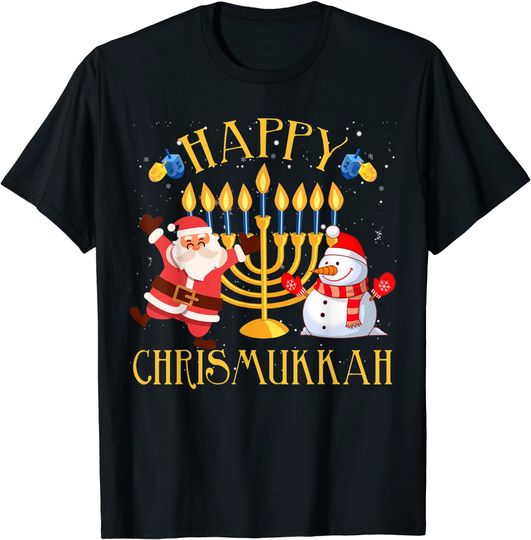 Happy Chrismukkah Funny Hanukkah Christmas Jewis T-Shirt