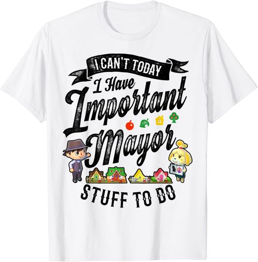 Animal Crossing Important Mayor Stuff Graphic T-Shirt
