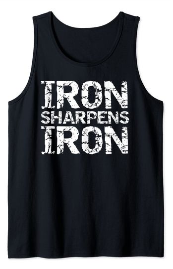 Critical Quotes Tank Top Iron Sharpens Iron