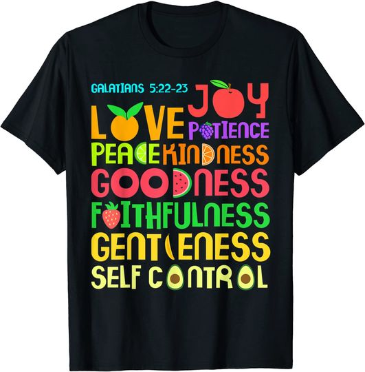The Fruit of The Spirit T-Shirt - Christian Bible Verse Tee