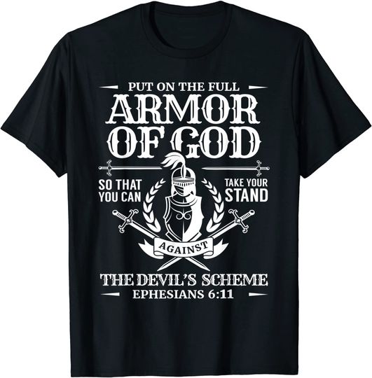 Armor of God Christian Bible Verse Religious T-Shirt