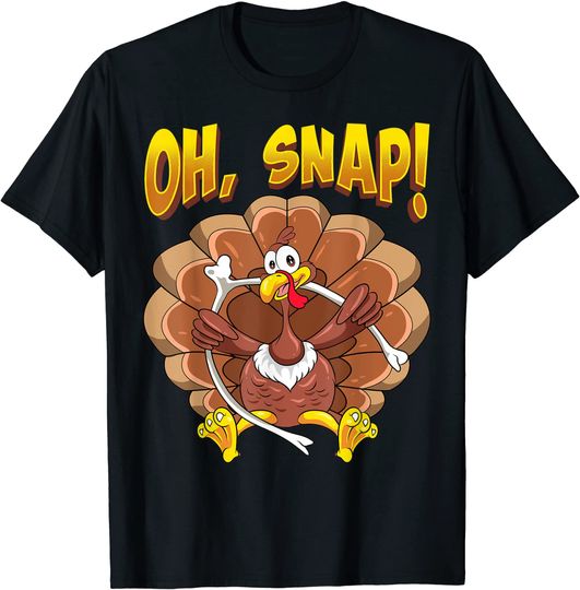 Oh, Snap! Thanksgiving Wishbone Turkey Day T-Shirt