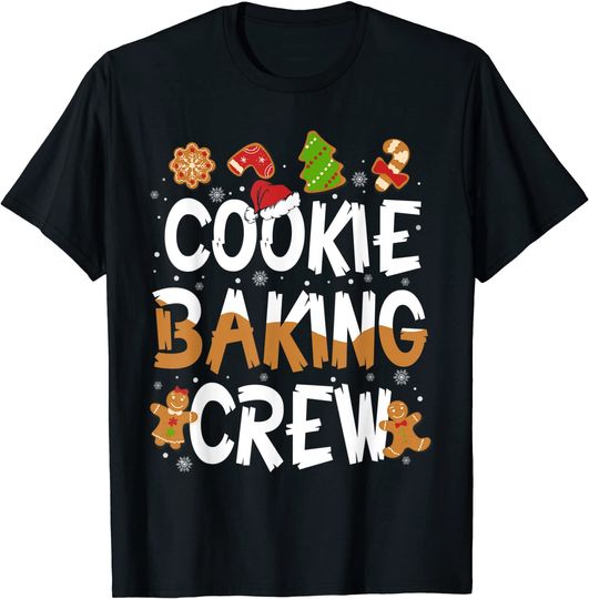 Christmas Cookie Baking Crew Pajama Gingerbread Christmas T-Shirt