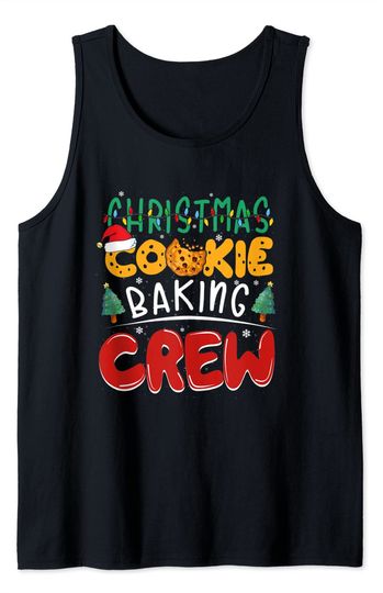 Gingerbread Christmas Cookie Baking Crew Tank Top