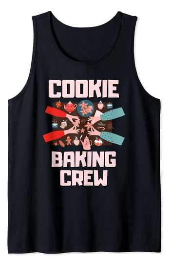 Christmas Cookie Baking Crew Gingerbread Christmas Tank Top