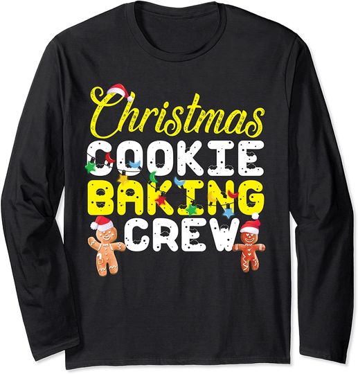 Christmas Cookie Baking Crew Gingerbread Man Long Sleeve