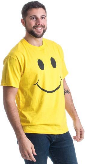 Black and yellow T shirts Smiling Face