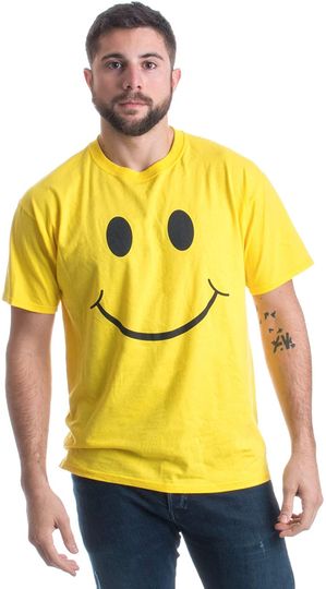 Black and yellow T shirts Smiling Face