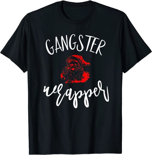Gangster Wrapper Christmas Gift Gangsta Wrap Xmas T-Shirt