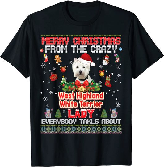 Merry Christmas From The West Highland White Terriers Dog T-Shirt