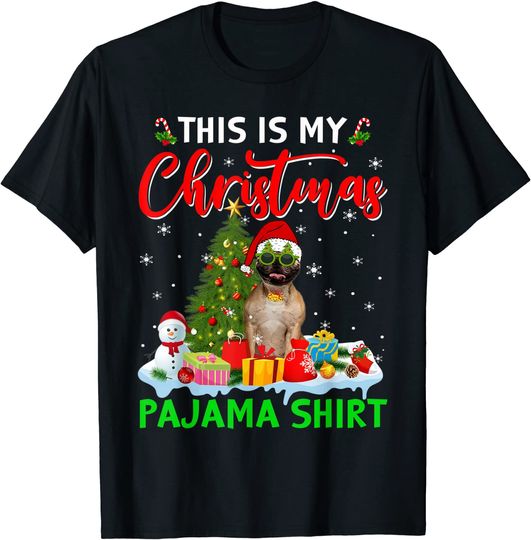 This Is My French Bulldog Dog Christmas Pajama Puppy Lover T-Shirt