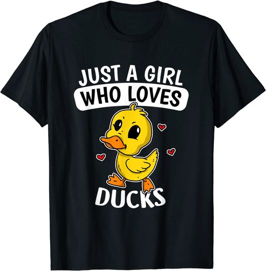 Just A Girl Who Loves Ducks Cute Duck Costume T-Shirt