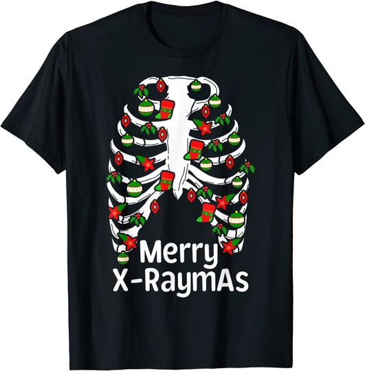 Discover Merry X-RaymAs Radiology Tech Present T-Shirt