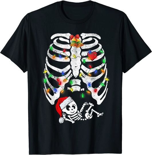 Skeleton Baby Heart Rib Cage X-Ray Christmas T-Shirt