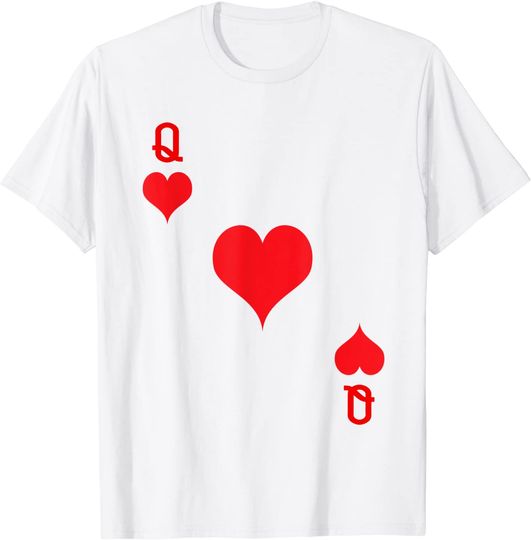 Queen Of Hearts T-Shirt Playing Card Tee | T-Shirt