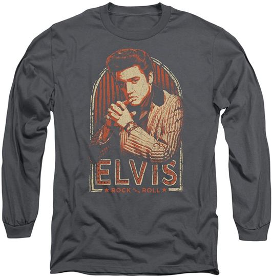 Elvis Presley Stripes Long-Sleeve T Shirt