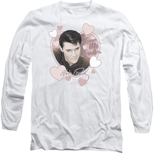 Elvis Presley Love Me Tender Adlt Long-Sleeve T Shirt