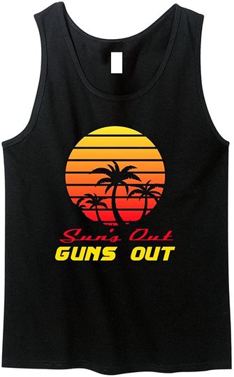 Sun's Out Guns Out Retro 80s Muscle Tank Top