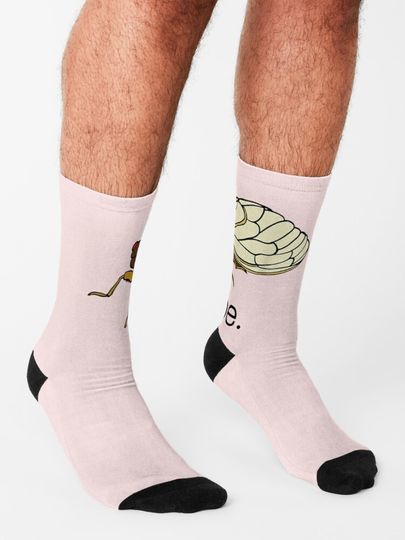 Cicada Unisex Socks Nope