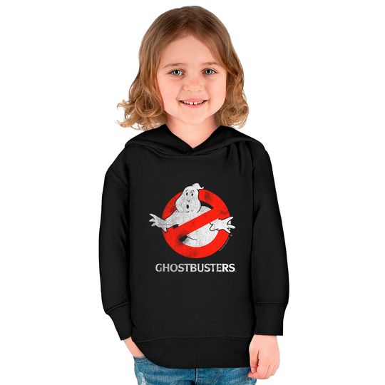 Ghostbusters Vintage Ghost Logo Kids Pullover Hoodie