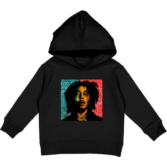Bob Marley Retro Pop Art Kids Pullover Hoodie