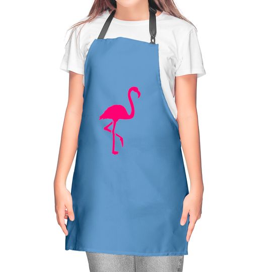 Pink Flamingo Kitchen Apron
