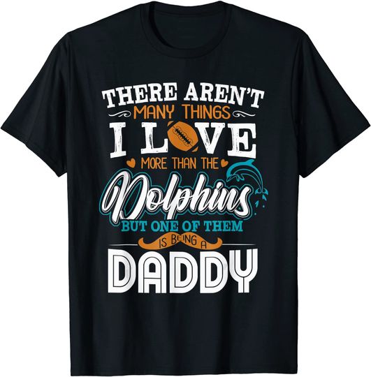 Retro Miami Dolphin Vintage Gift Fathers  T-Shirt