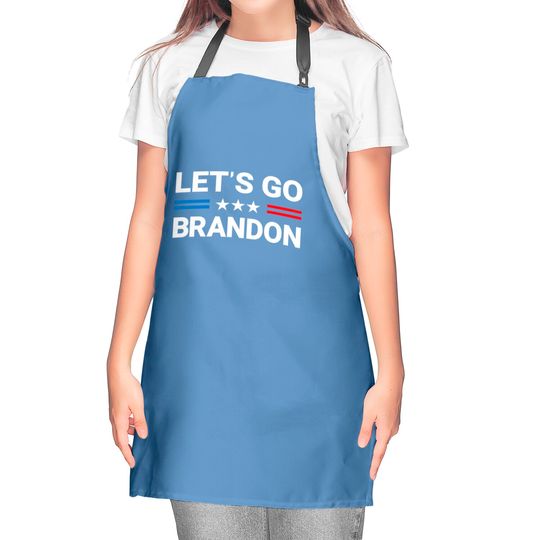 Let's Go Brandon Conservative Us Flag Kitchen Apron