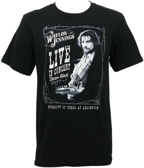 Waylon Jennings Live in Concert Texas Hall T-Shirt