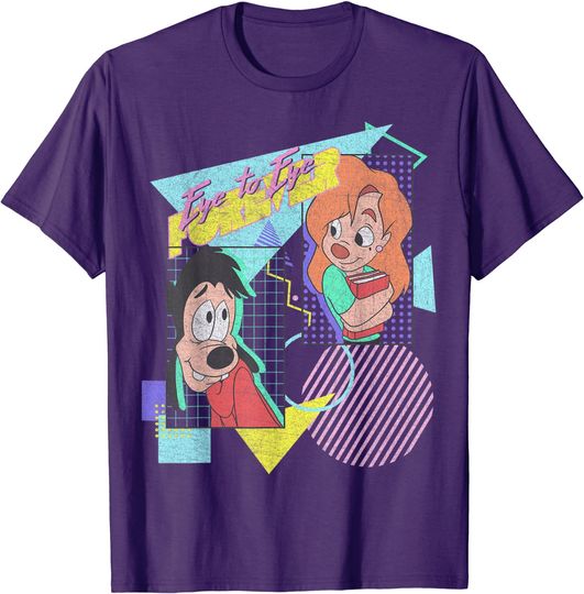 Discover Cartoon T-Shirt Disney A Goofy Movie Max & Roxanne Eye To Eye Forever