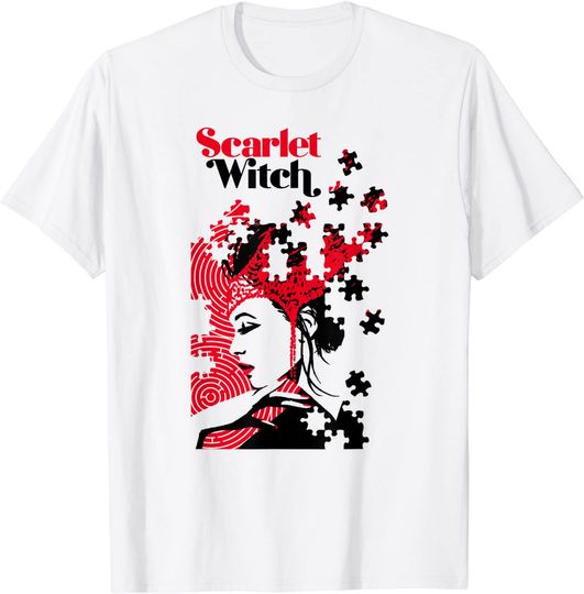 Witches T-Shirt Marvel Avengers Scarlet Witch Wanda Maximoff Puzzle