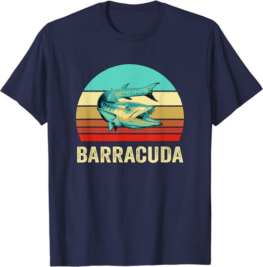 Discover Barracudas T-Shirt Vintage Retro Style Sunset Barracuda